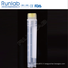 Flacon cryogénique à filetage interne de 4 ml avec joint d&#39;étanchéité en silicone